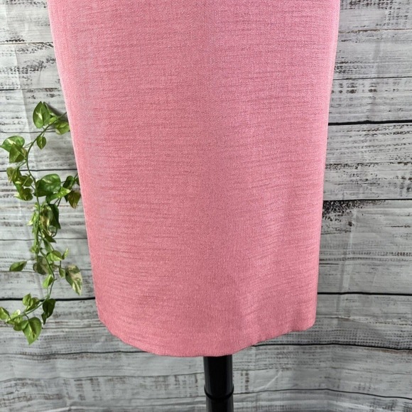 Suit Studio Skirt size 12 Pet Pink Textured Straight Pencil Knee Career Church - Picture 8 of 12